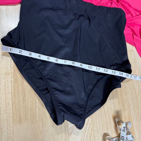 Magicsuit NWT Aubrey One Piece High Neck Coral Rose Pink Size 14 Soft Cup Bra - Picture 11 of 14